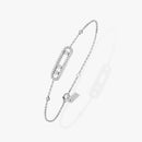 Three Moving Stone Moissanite Bracelet for Women