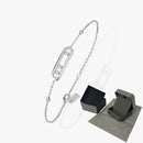 Three Moving Stone Moissanite Bracelet for Women