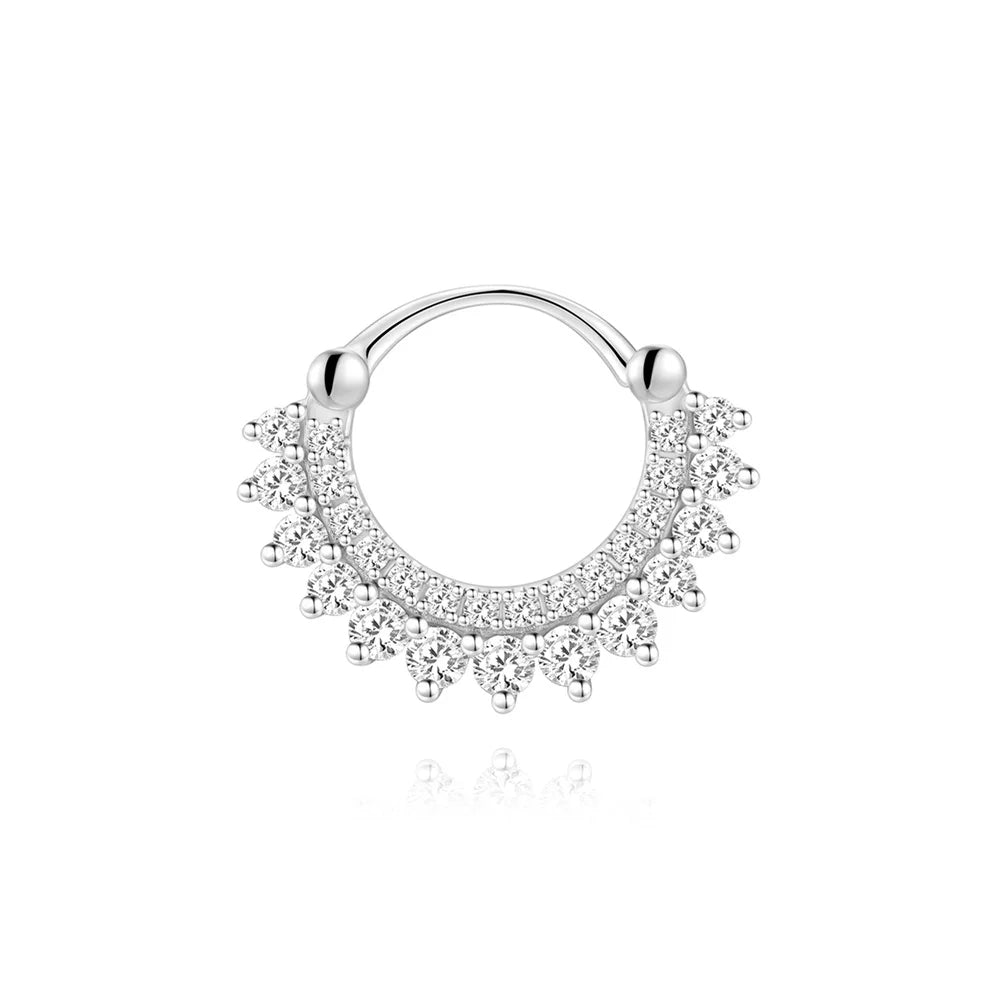 925 Silver Moissanite Flat Back Earrings for Women