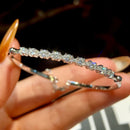 GRA Certified Moissanite Diamond Bracelet for Women in Genuine 925 Silver