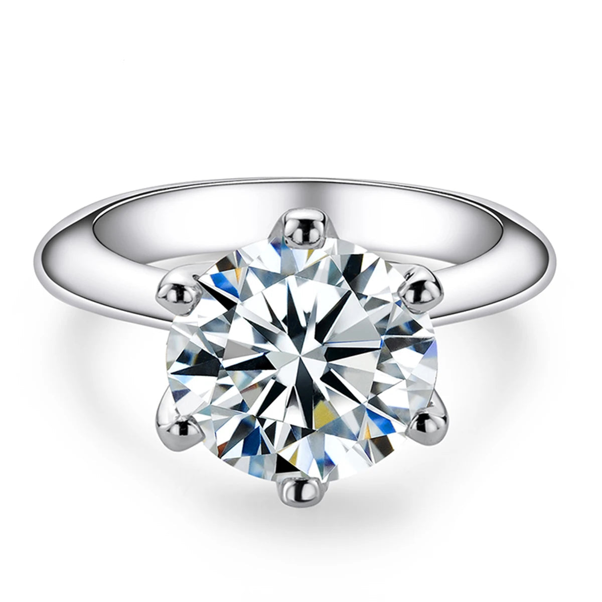 1ct to 5ct D Color Moissanite Engagement Ring for Women