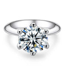 1ct to 5ct D Color Moissanite Engagement Ring for Women