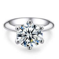 1ct to 5ct D Color Moissanite Engagement Ring for Women