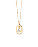 18K Gold Plated A–Z Letter Pendant Necklace in 925 Silver