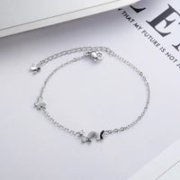 Butterfly Flower Bracelet for Women S925 Silver Adjustable