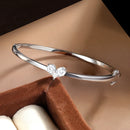 Elegant Moissanite Women's Bracelet, 925 Silver, GRA Certified