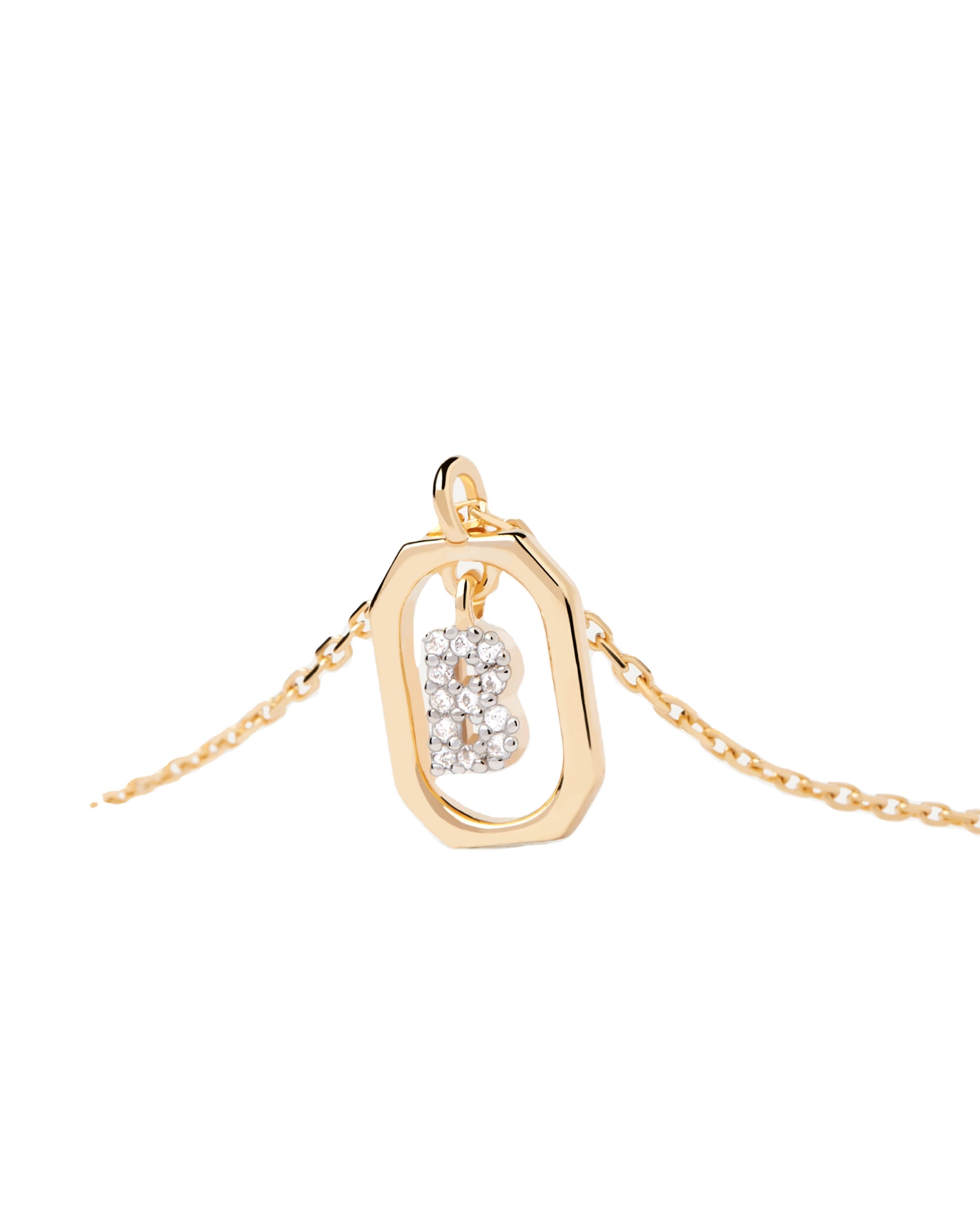 18K Gold Plated A–Z Letter Pendant Necklace in 925 Silver