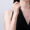 Four-Leaf Moissanite Flower Bracelet for Women S925 Silver