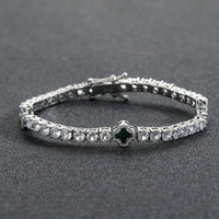 European Style Four Leaf Clover Tennis Bracelet