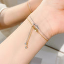 Solitaire Moissanite Bracelet for Women Pear Cut Marquise Heart