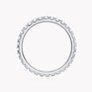 Moissanite Eternity Wedding Ring 2mm for Women