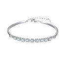 GRA Certified Moissanite Diamond Bracelet for Women in Genuine 925 Silver