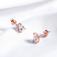 Pear Moissanite Earrings 0.5CT 1CT in 925 Silver 18K Gold