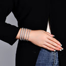 Moissanite Tennis Bracelet for Women 4mm in 925 Silver White Gold Plated