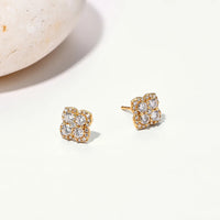 Moissanite Diamond Earrings for Women in S925 Silver 18K Gold Plated