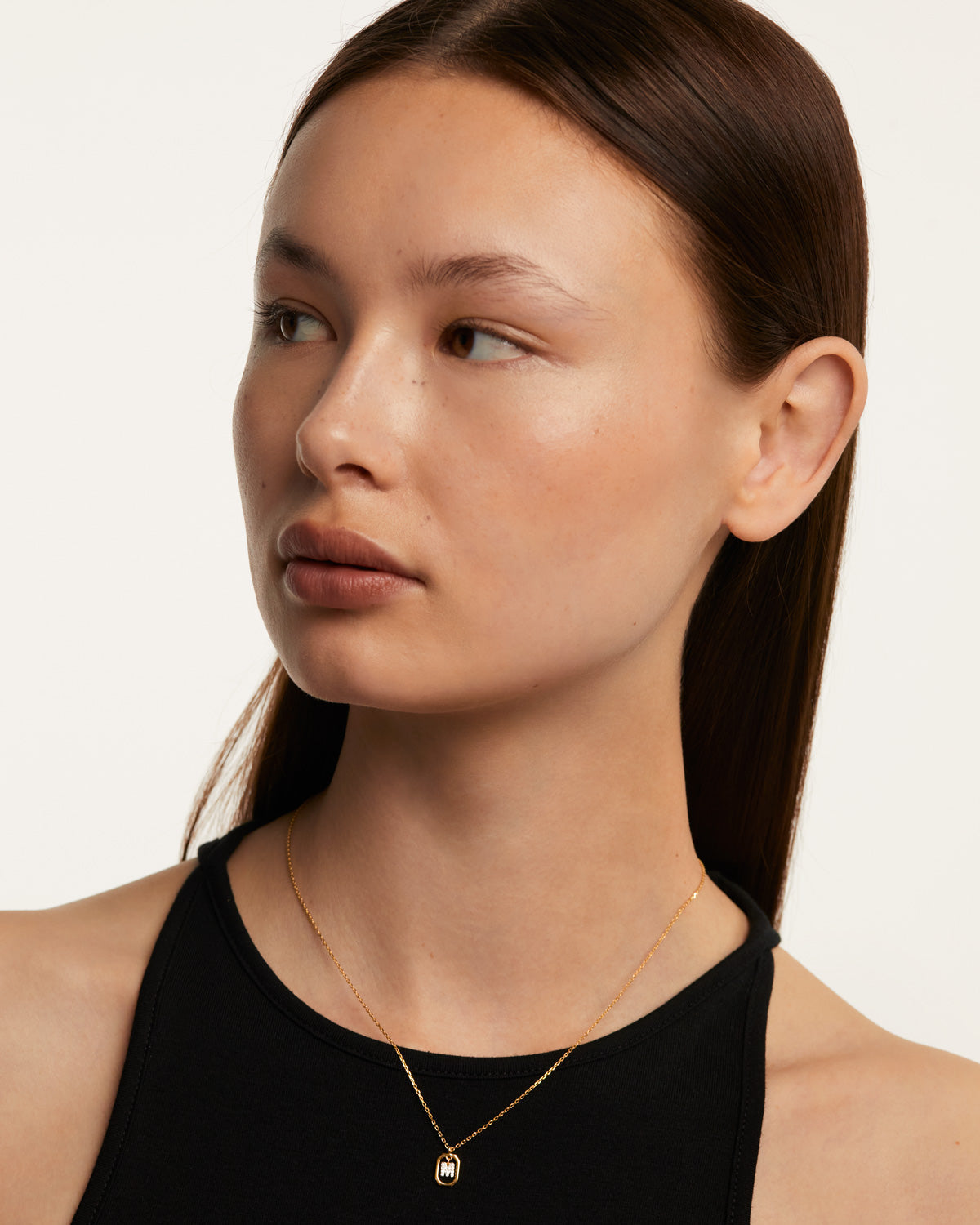 18K Gold Plated A–Z Letter Pendant Necklace in 925 Silver