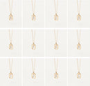 18K Gold Plated A–Z Letter Pendant Necklace in 925 Silver