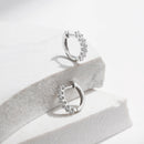 Small D Color Moissanite Earrings in 925 Silver for Women