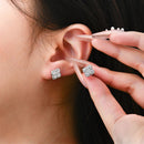 Moissanite Diamond Earrings for Women in S925 Silver 18K Gold Plated