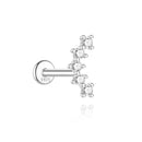 925 Silver Moissanite Flat Back Earrings for Women