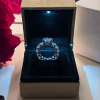 Luxury Ring in 925 Sterling Silver and 18K Gold