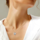 Mickey Full Moissanite Necklace in 925 Silver