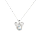 Mickey Full Moissanite Necklace in 925 Silver