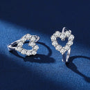 18K Gold Plated Moissanite Hoop Earrings in 925 Silver