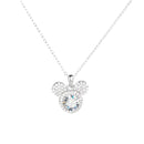 Mickey Full Moissanite Necklace in 925 Silver