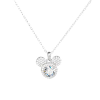 Mickey Full Moissanite Necklace in 925 Silver