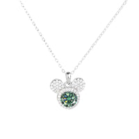 Mickey Full Moissanite Necklace in 925 Silver