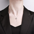 Cat Pendant Necklace & 925 Sterling Silver Fish with Moissanite