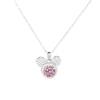 Mickey Full Moissanite Necklace in 925 Silver