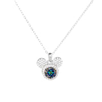 Mickey Full Moissanite Necklace in 925 Silver
