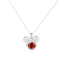 Mickey Full Moissanite Necklace in 925 Silver