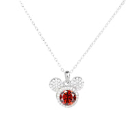 Mickey Full Moissanite Necklace in 925 Silver