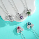 Mickey Full Moissanite Necklace in 925 Silver
