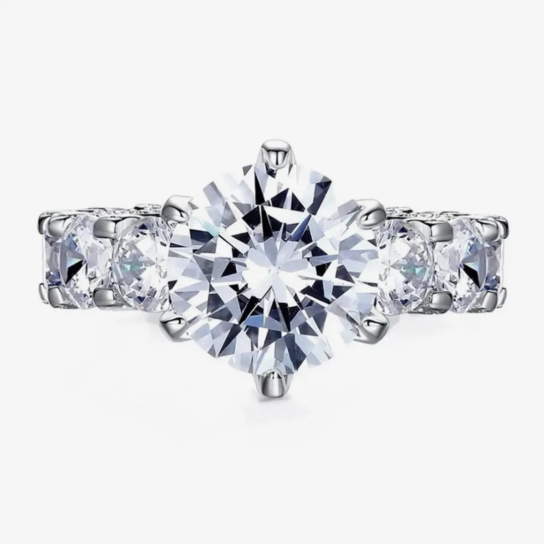 Luxury Ring in 925 Sterling Silver and 18K Gold