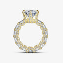 Luxury Ring in 925 Sterling Silver and 18K Gold