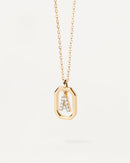 18K Gold Plated A–Z Letter Pendant Necklace in 925 Silver