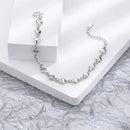 Butterfly Flower Bracelet for Women S925 Silver Adjustable