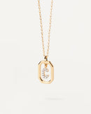 18K Gold Plated A–Z Letter Pendant Necklace in 925 Silver