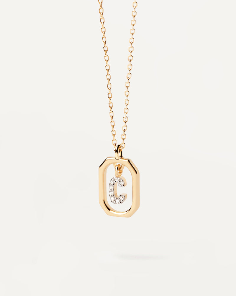 18K Gold Plated A–Z Letter Pendant Necklace in 925 Silver