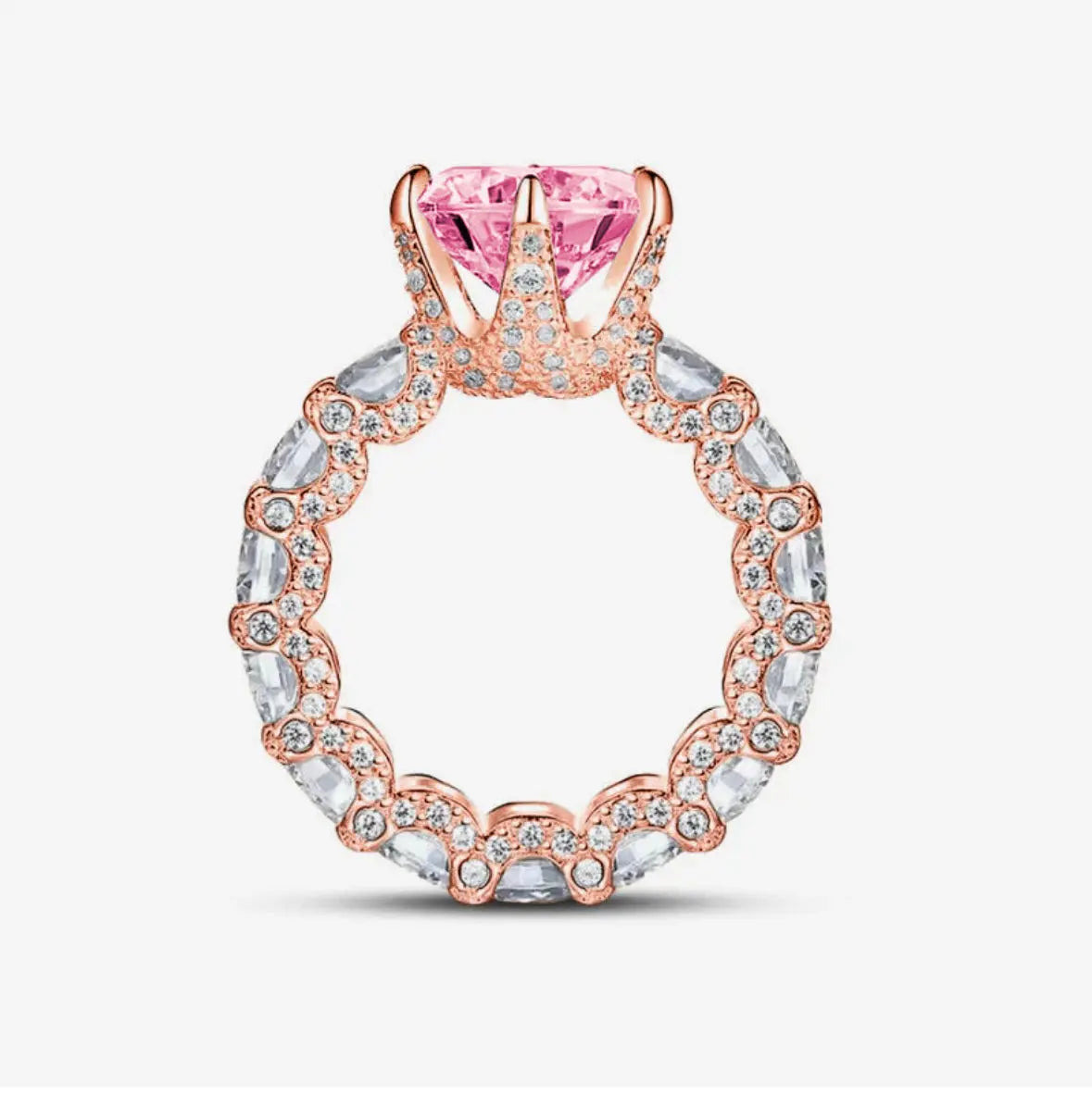 Luxury Ring in 925 Sterling Silver and 18K Gold