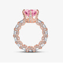 Luxury Ring in 925 Sterling Silver and 18K Gold