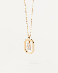 18K Gold Plated A–Z Letter Pendant Necklace in 925 Silver