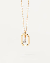 18K Gold Plated A–Z Letter Pendant Necklace in 925 Silver