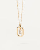 18K Gold Plated A–Z Letter Pendant Necklace in 925 Silver