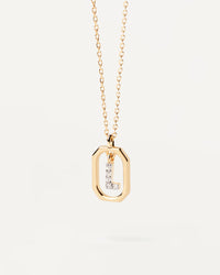 18K Gold Plated A–Z Letter Pendant Necklace in 925 Silver