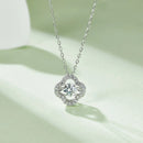 18K Gold Plated S925 Silver Necklace with 1.0CT Inlaid Moissanite